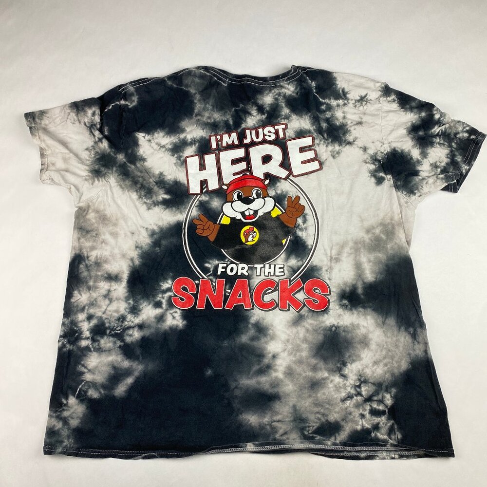 Bucee's T Shirt Size 2XL - Here for the Snacks - Tye Dye
